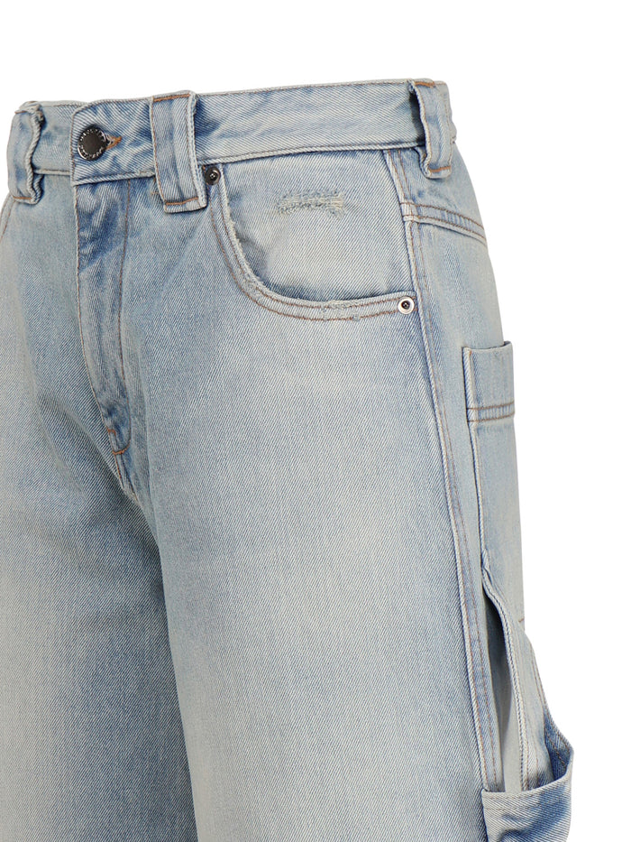 Darkpark Trousers Blue Cotton