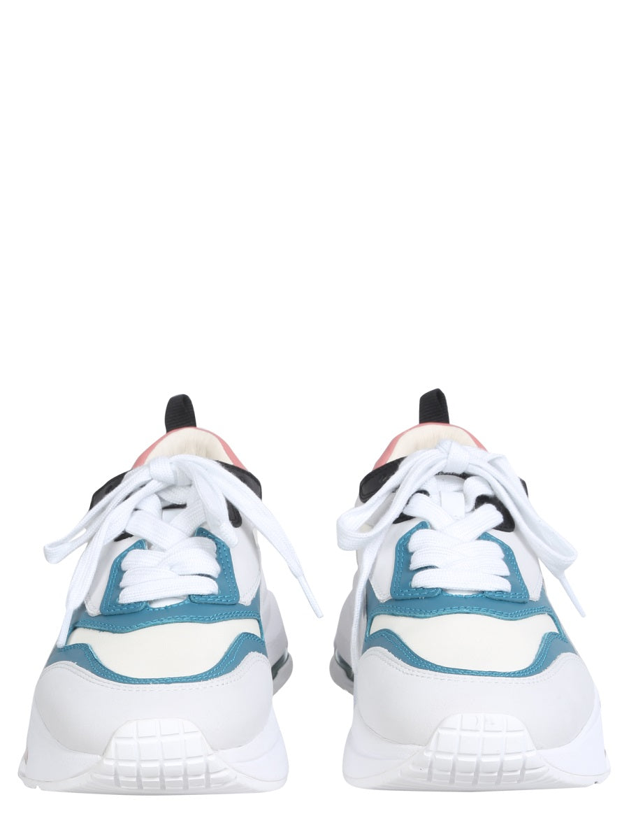 Octopus Sneakers With Transparent Sole White Leather Trainers