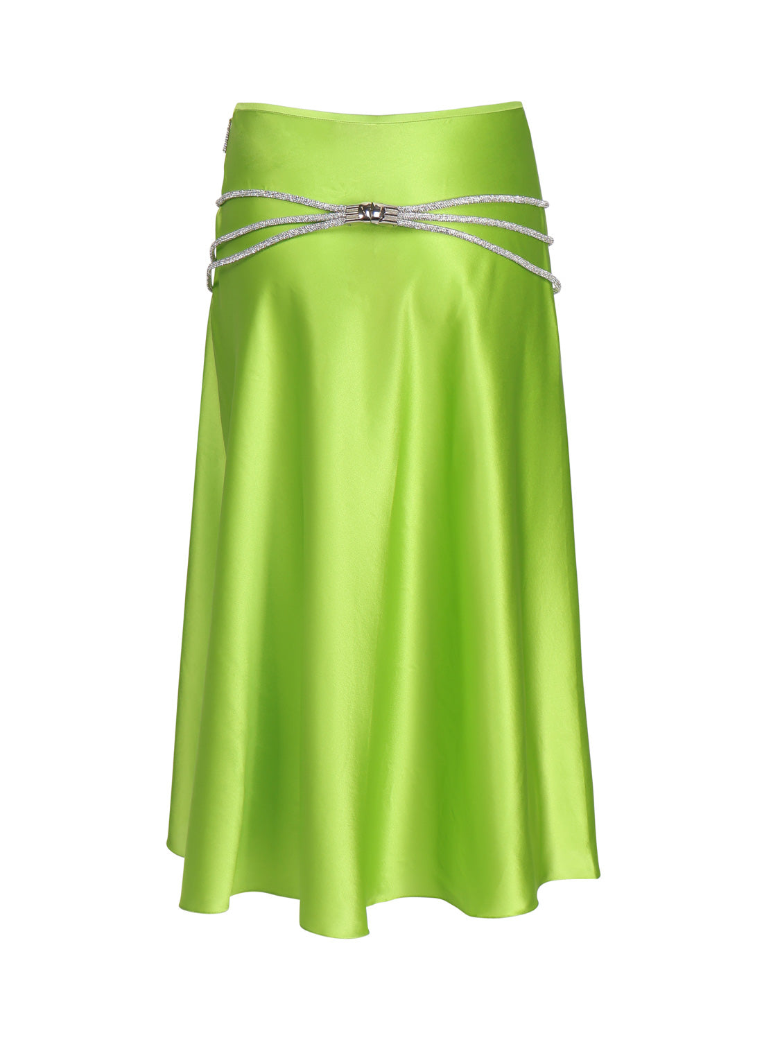 Nuè Skirts Lime Green Silk