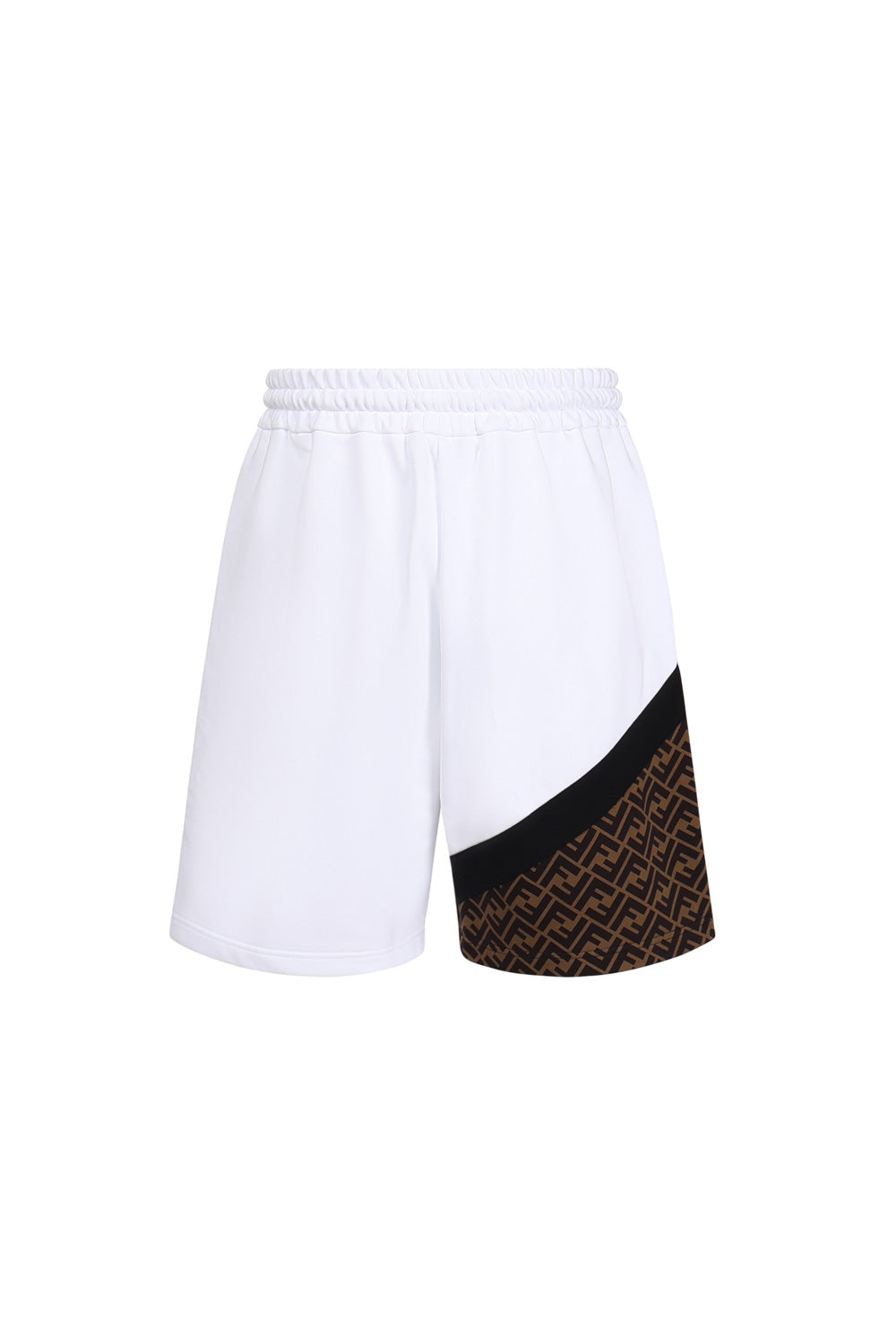 Fendi Shorts White, Brown Cotton