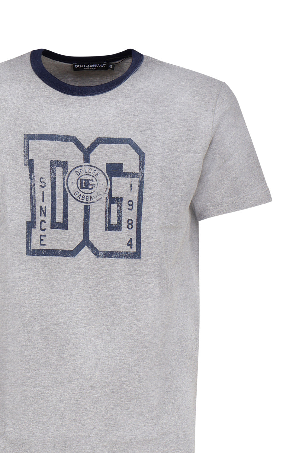 Dolce & Gabbana T-Shirts And Polos Grey Cotton