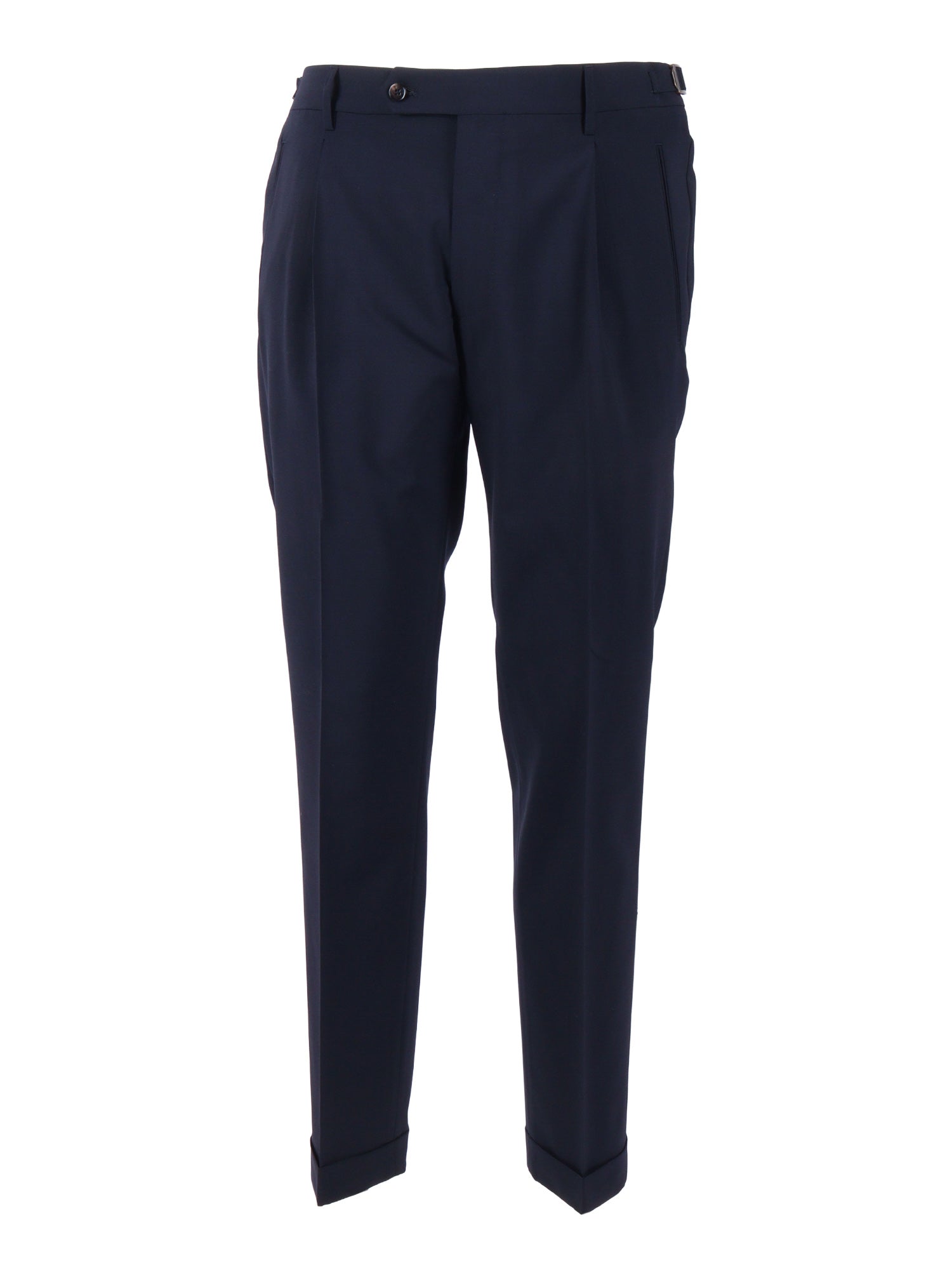 retrolong pants Blue Virgin Wool Elastane