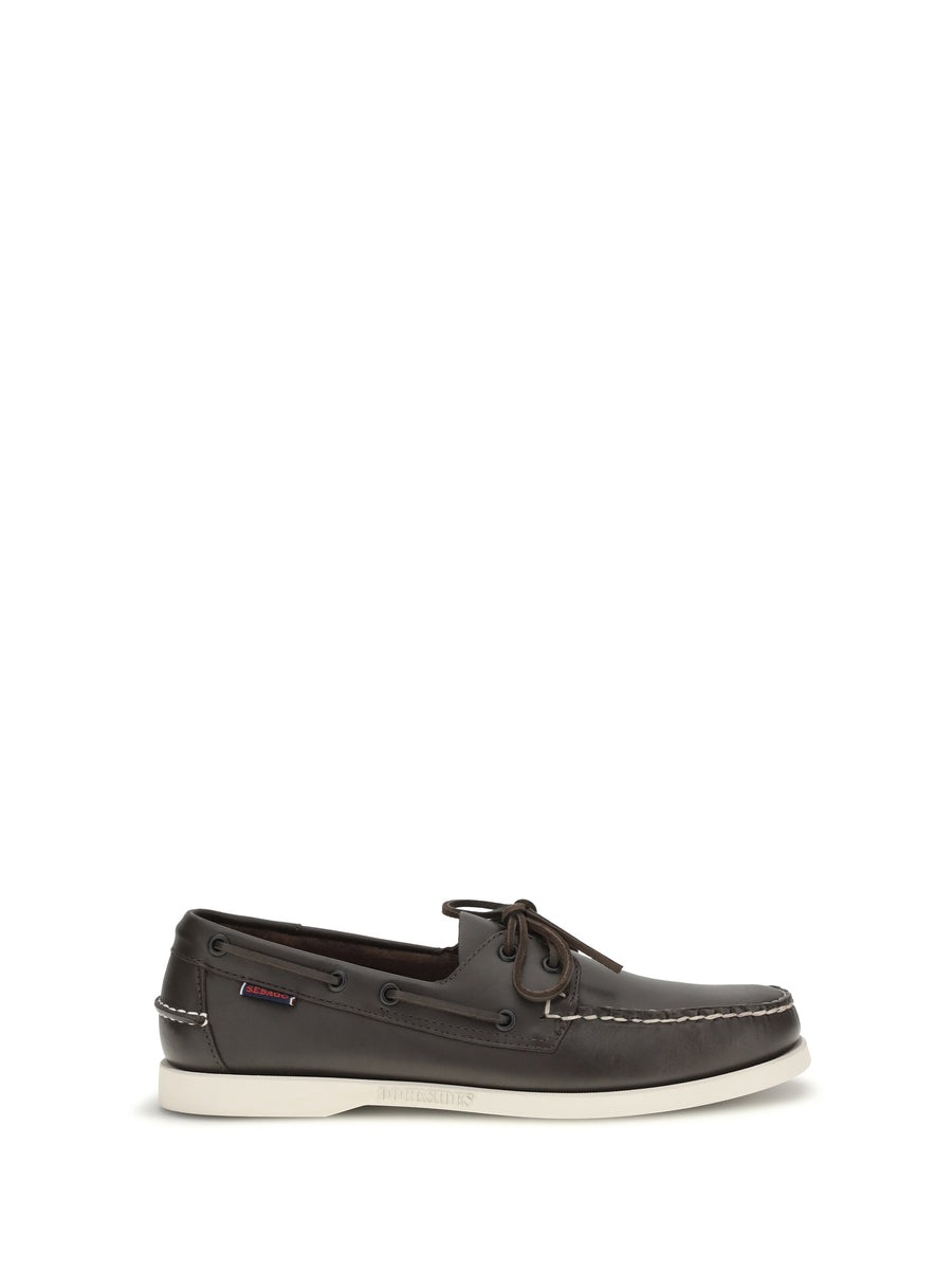 Sebago Upper: 100% calf leather; Sole: 100% rubber loafer in brown