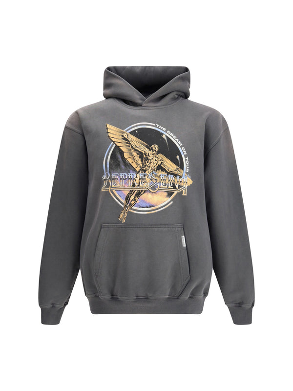 Represent 100% Cotton hoodie in gray