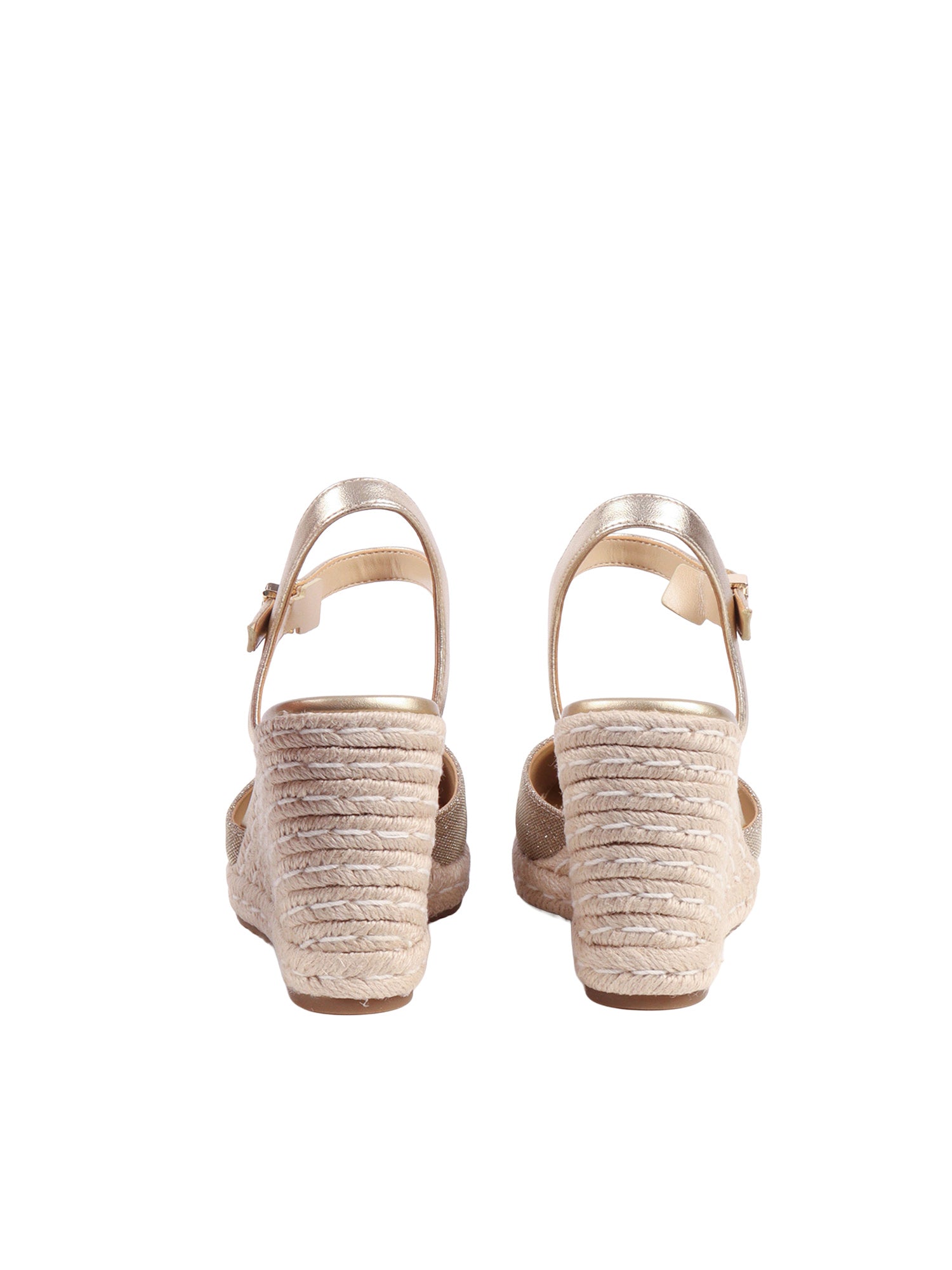 KENZIE WEDGE Gold Pet Polyest Er Sandal