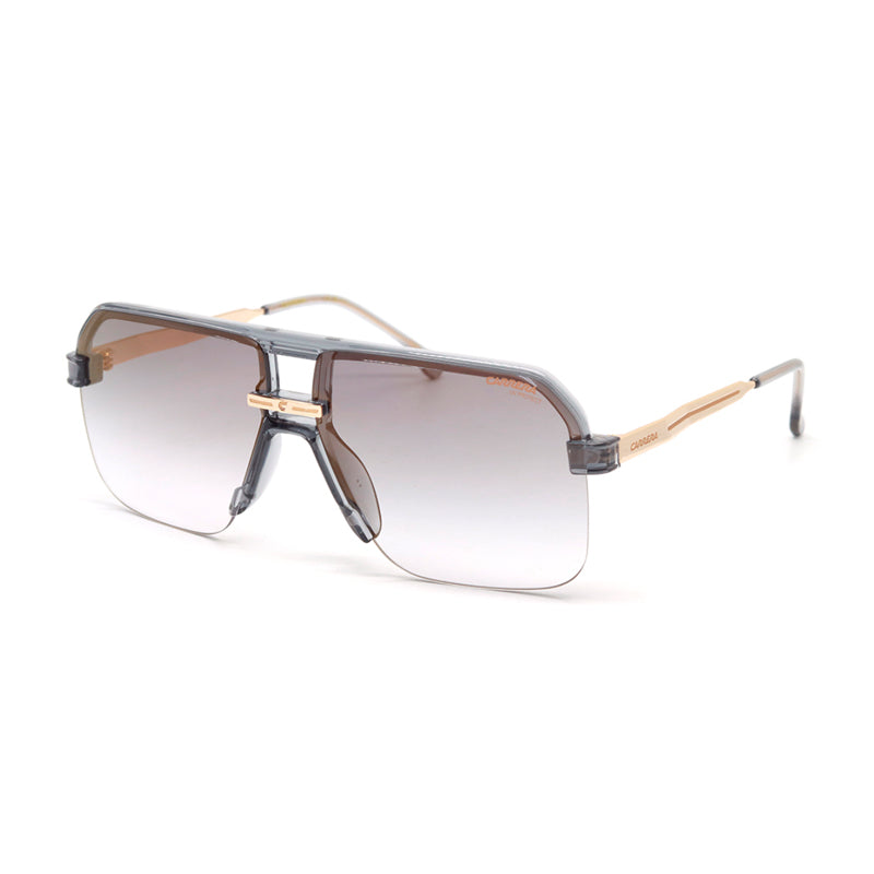 Carrera Sunglasses Square Semi Rim, Grey Frame And Gradient Gold Mirror Lens Carrera1066-S0kb7fq