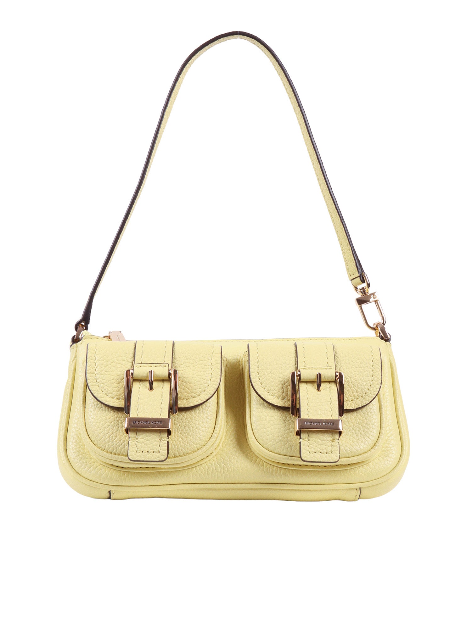 SM CONV POUCHETTE Yellow Cow Leather Handbag