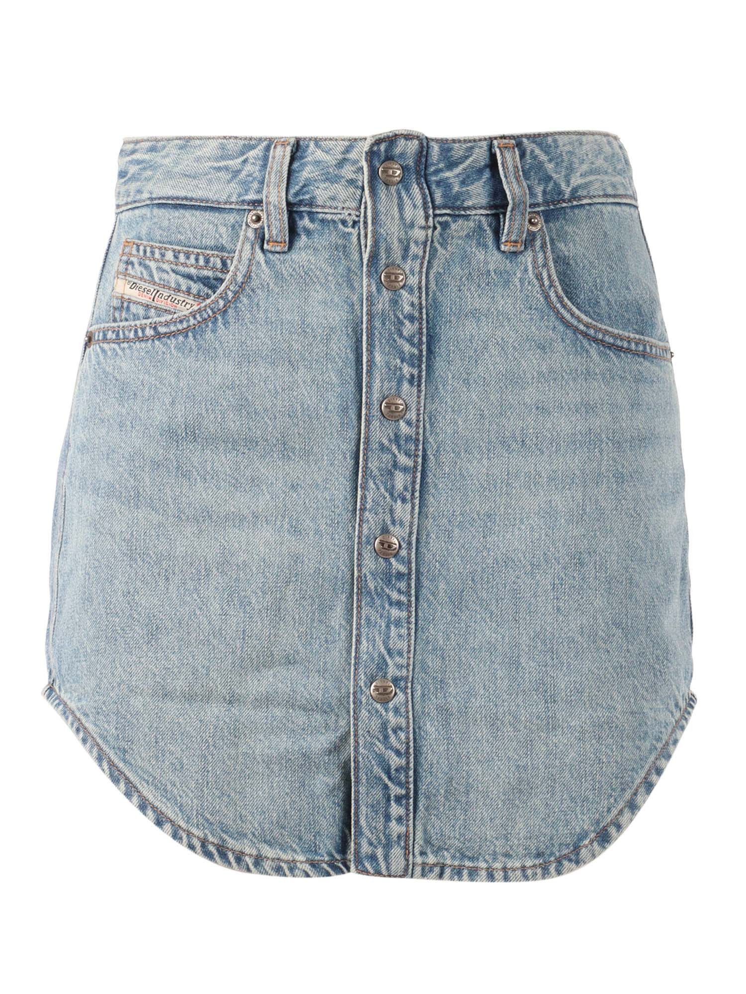 Skirts Blue Cotton