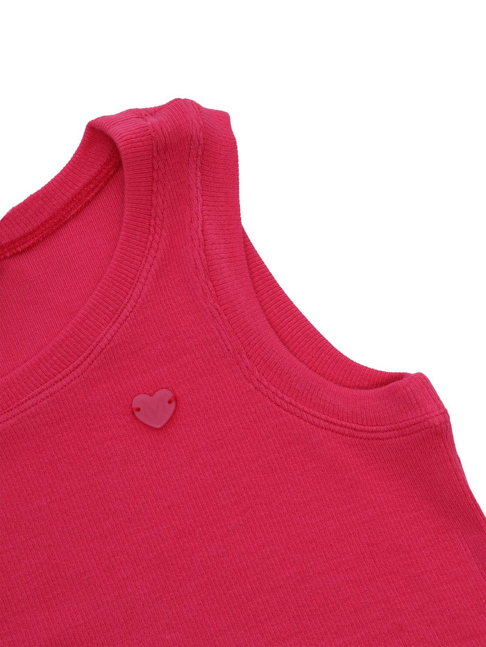 Fuchsia tanktop Viscose Elastane Top