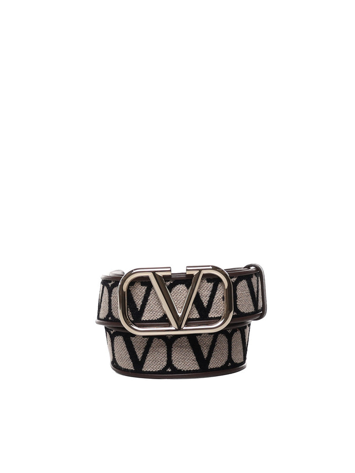 Valentino Garavani Belts Beige, Black Toile Iconographer