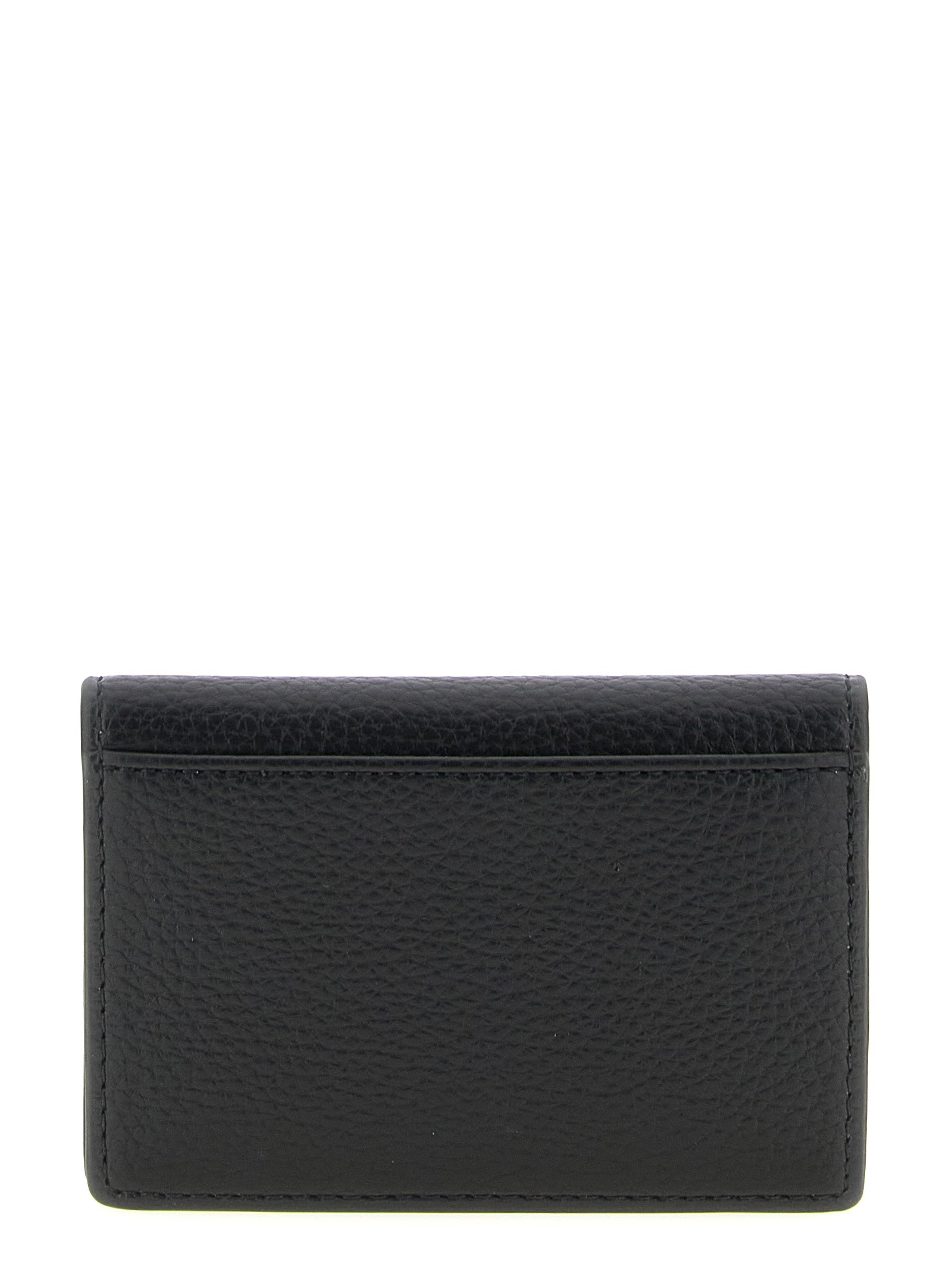 Orb Logo Card Holder Black Polyurethane Wallets, Holders