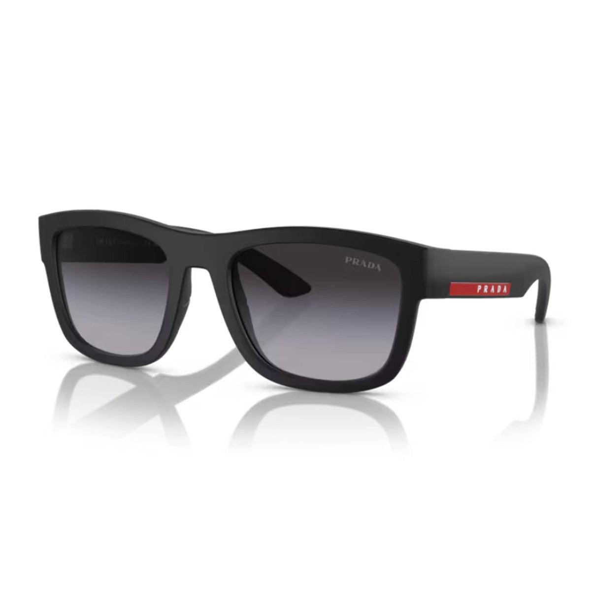 Prada Linea Rossa Ps 01zs Black Nylon Sunglasses