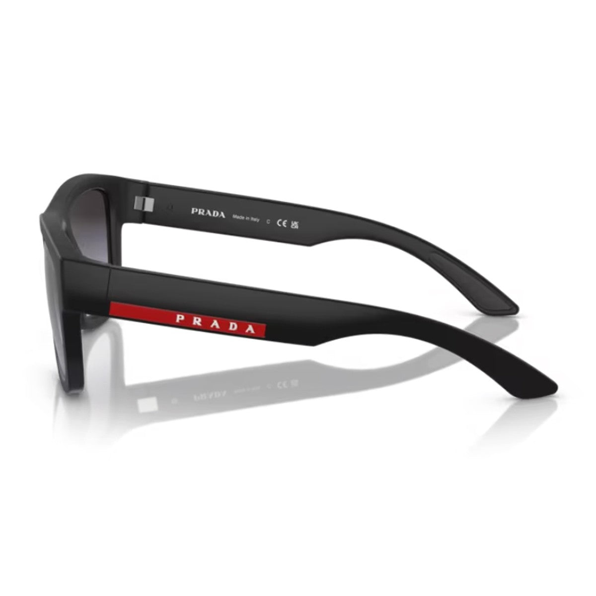 Prada Linea Rossa Ps 01zs Black Nylon Sunglasses