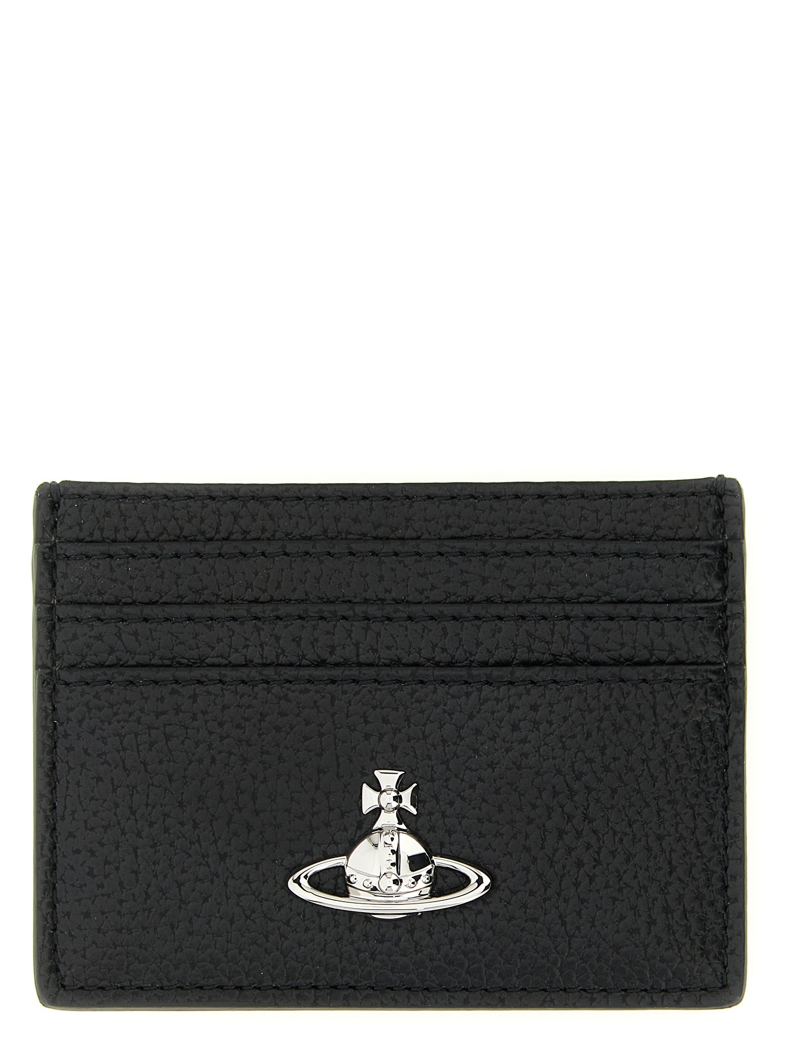 Orb Logo Card Holder Black Polyurethane Wallets, Holders