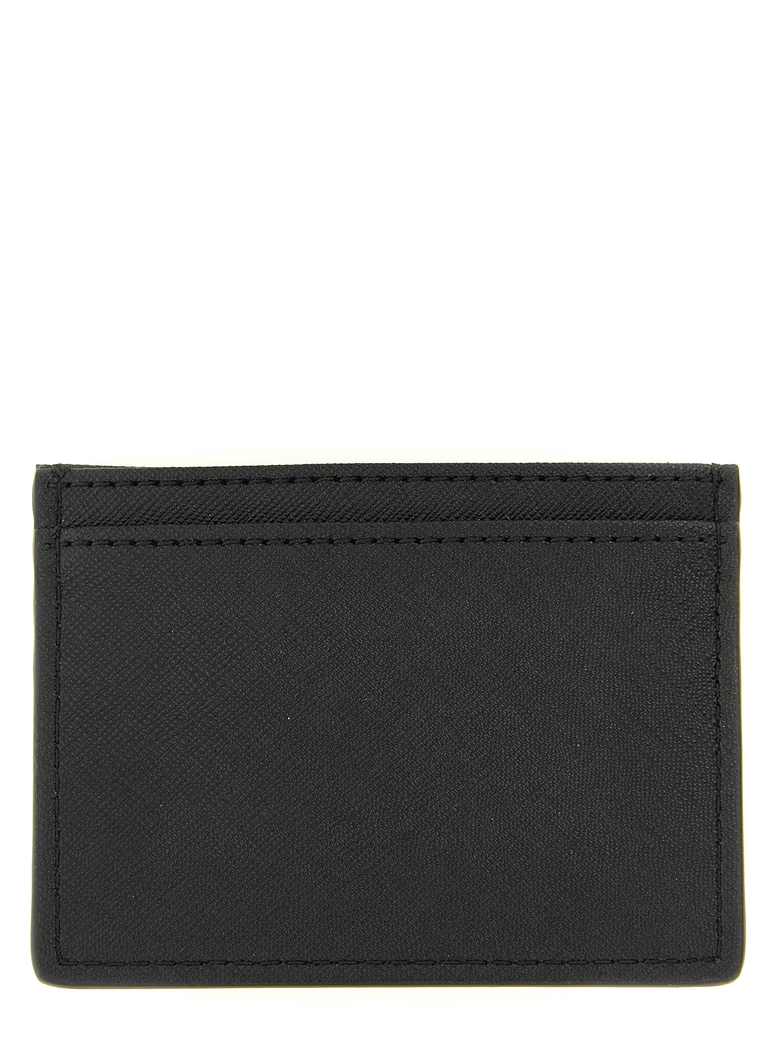 Flat Card Holder Black Polyurethane Wallets, Holders