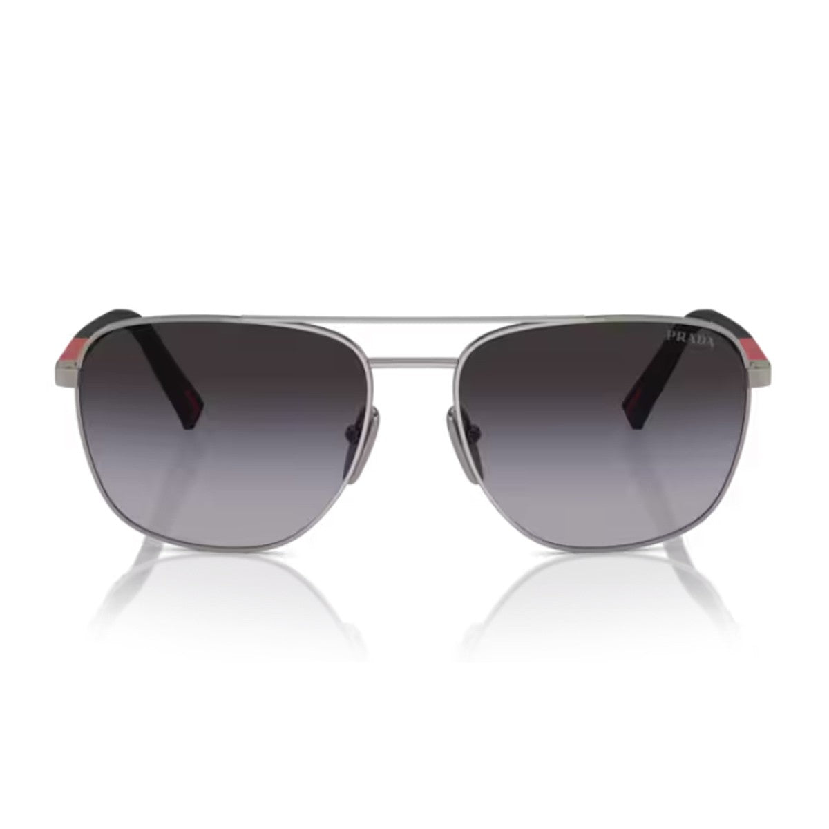 Prada Linea Rossa Ps 54zs Gunmetal Metallo/gommato Sunglasses