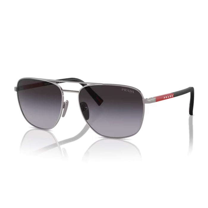 Prada Linea Rossa Ps 54zs Gunmetal Metallo/gommato Sunglasses
