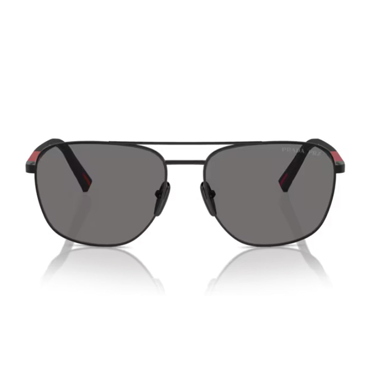 Prada Linea Rossa Ps 54zs Black Metallo/gommato Sunglasses