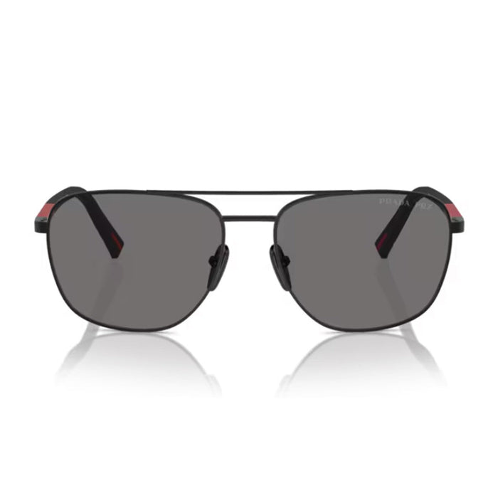 Prada Linea Rossa Ps 54zs Black Metallo/gommato Sunglasses