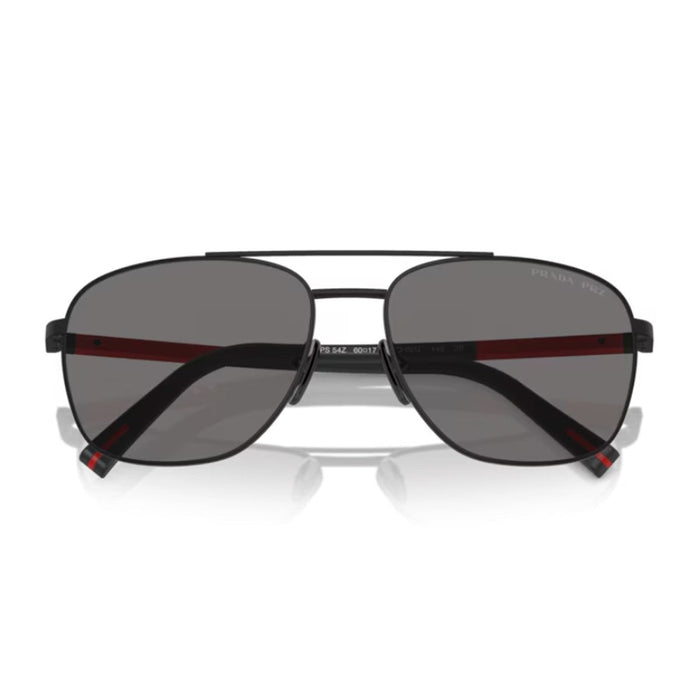 Prada Linea Rossa Ps 54zs Black Metallo/gommato Sunglasses