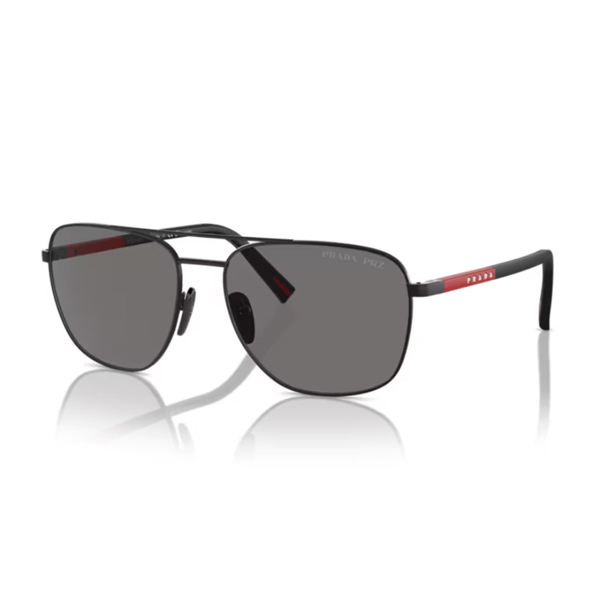 Prada Linea Rossa Ps 54zs Black Metallo/gommato Sunglasses