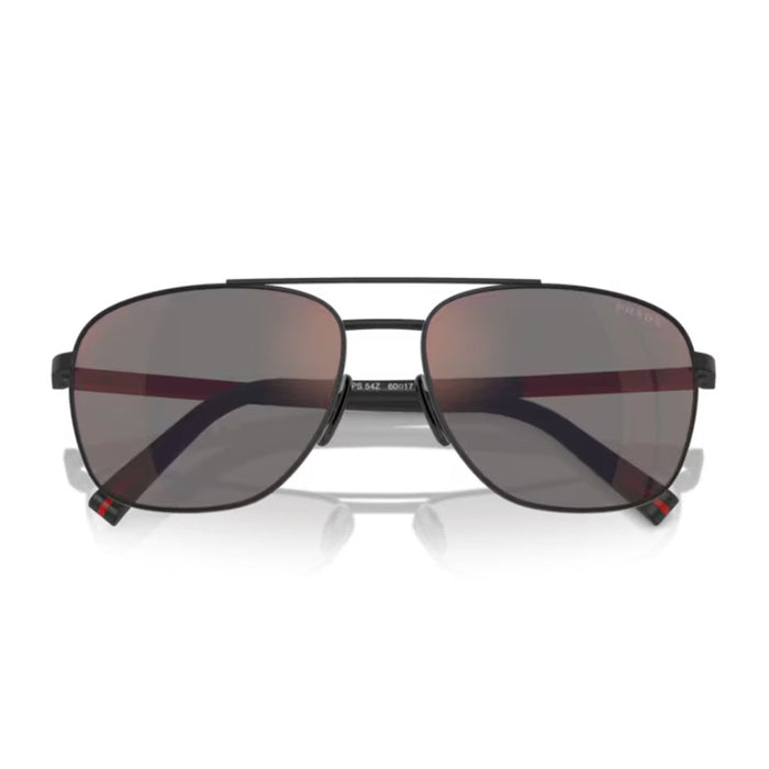 Prada Linea Rossa Ps 54zs Black Metallo/gommato Sunglasses
