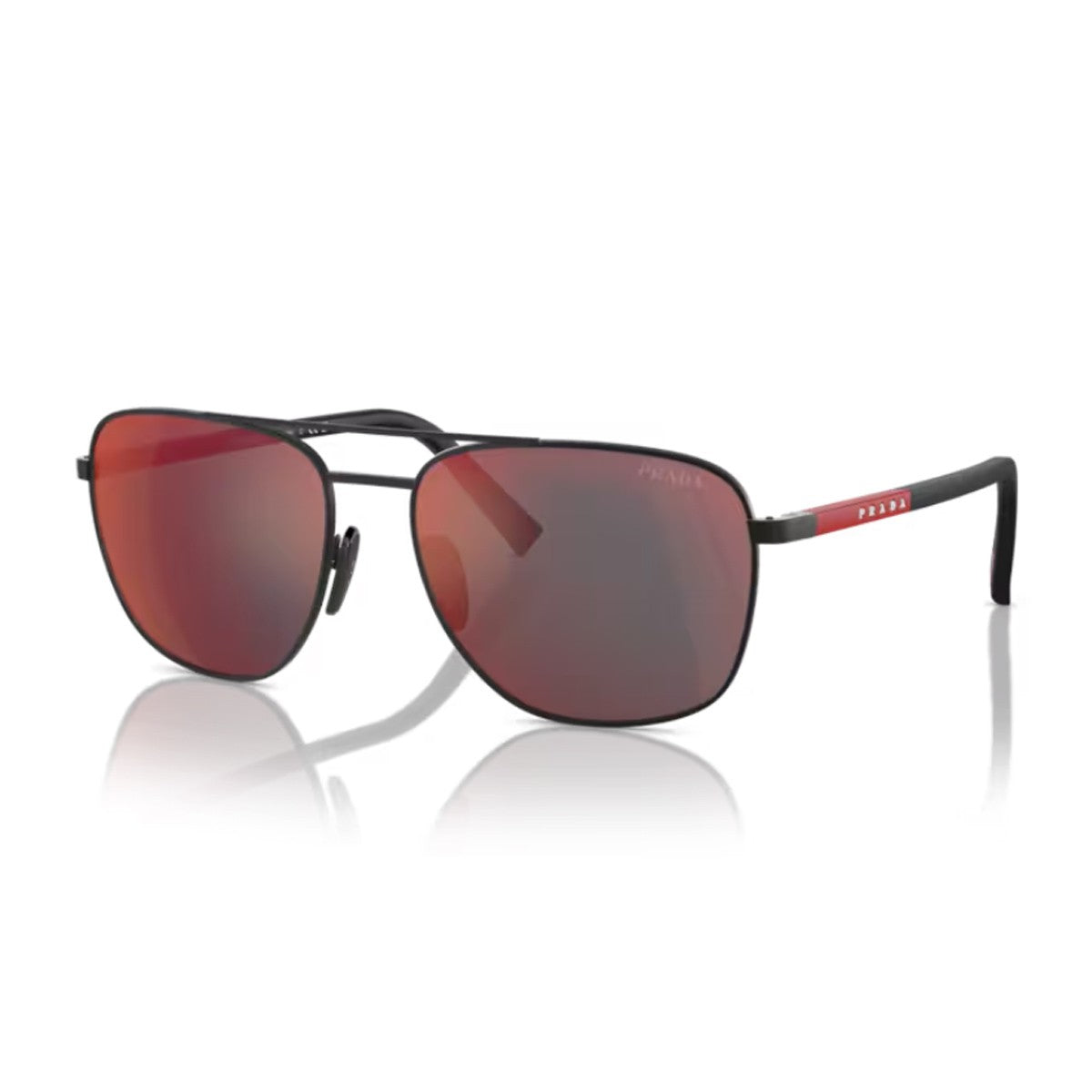 Prada Linea Rossa Ps 54zs Black Metallo/gommato Sunglasses