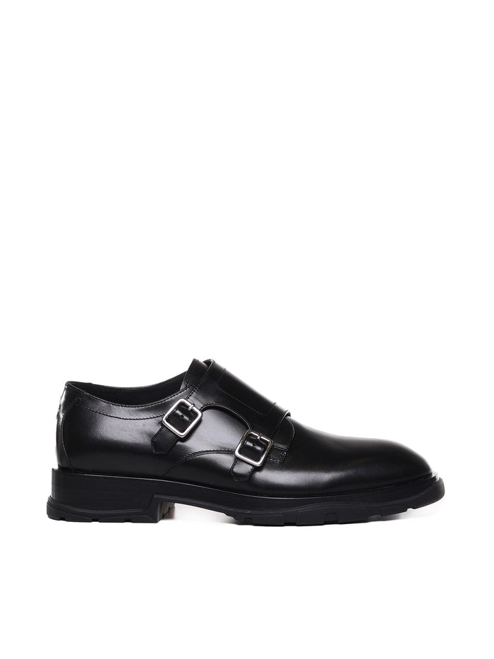 Alexander Mcqueen Flat Shoes Black Calfskin