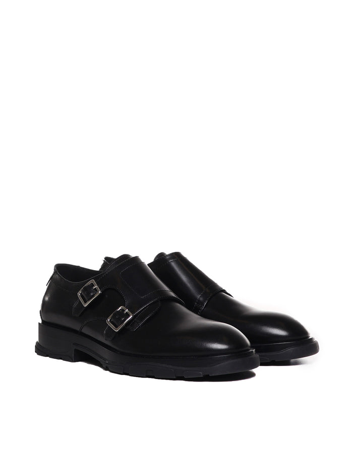 Alexander Mcqueen Flat Shoes Black Calfskin