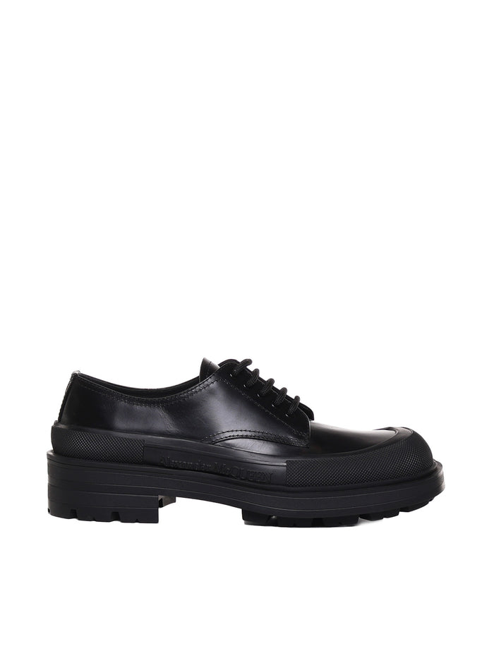 Alexander Mcqueen Flat Shoes Black Calfskin
