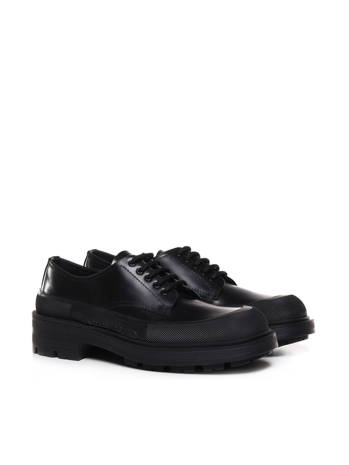 Alexander Mcqueen Flat Shoes Black Calfskin