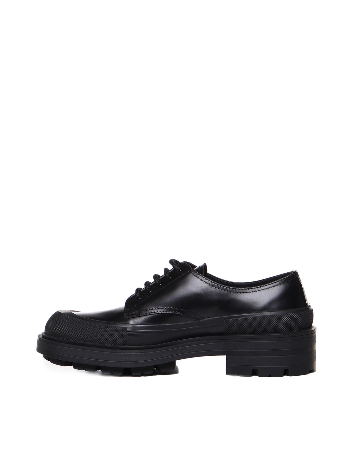 Alexander Mcqueen Flat Shoes Black Calfskin