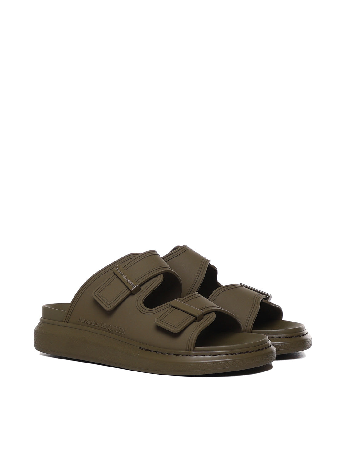 Alexander Mcqueen Sandals Green Rubber