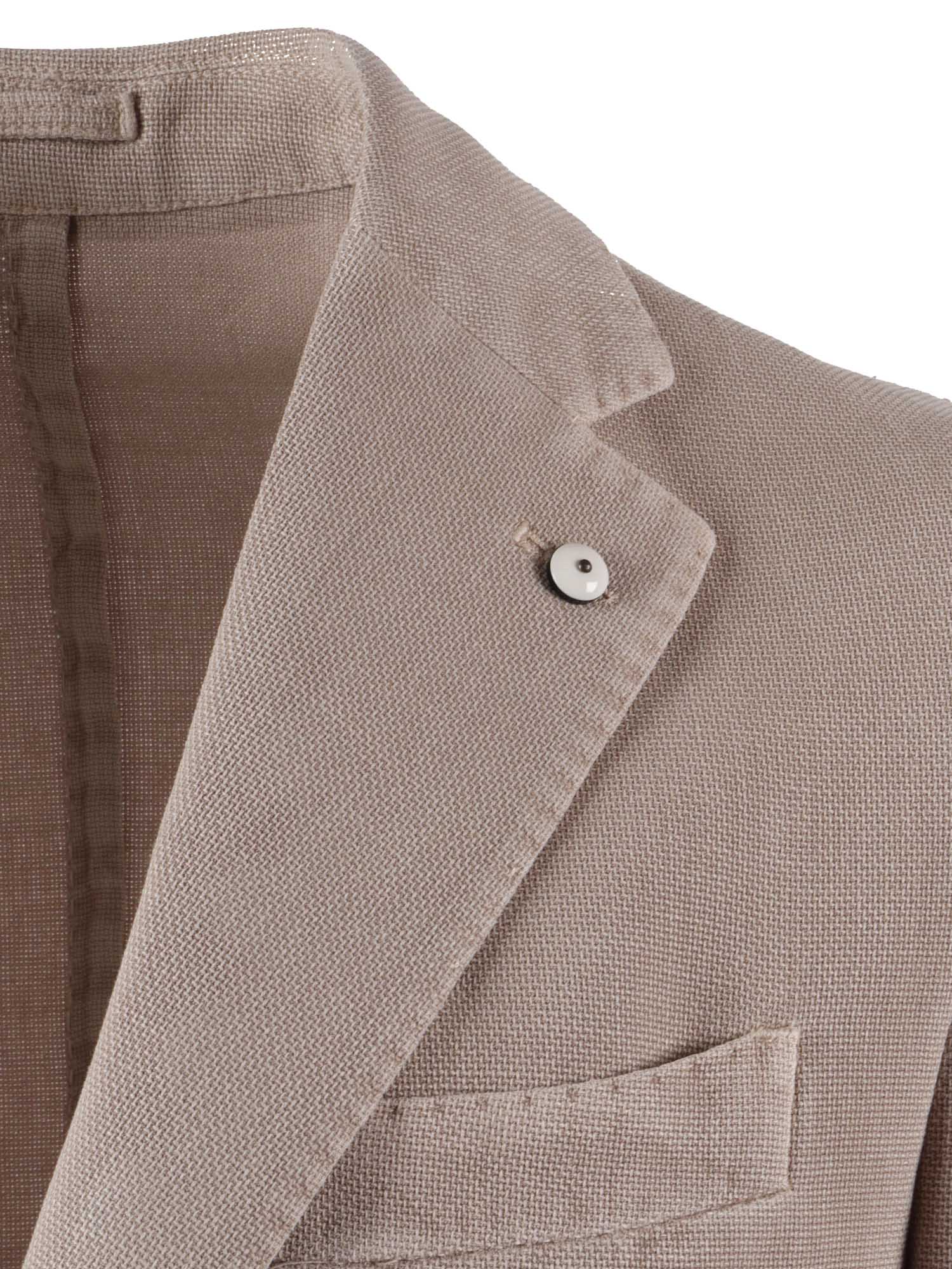 Jacket Beige Cotton Ramie