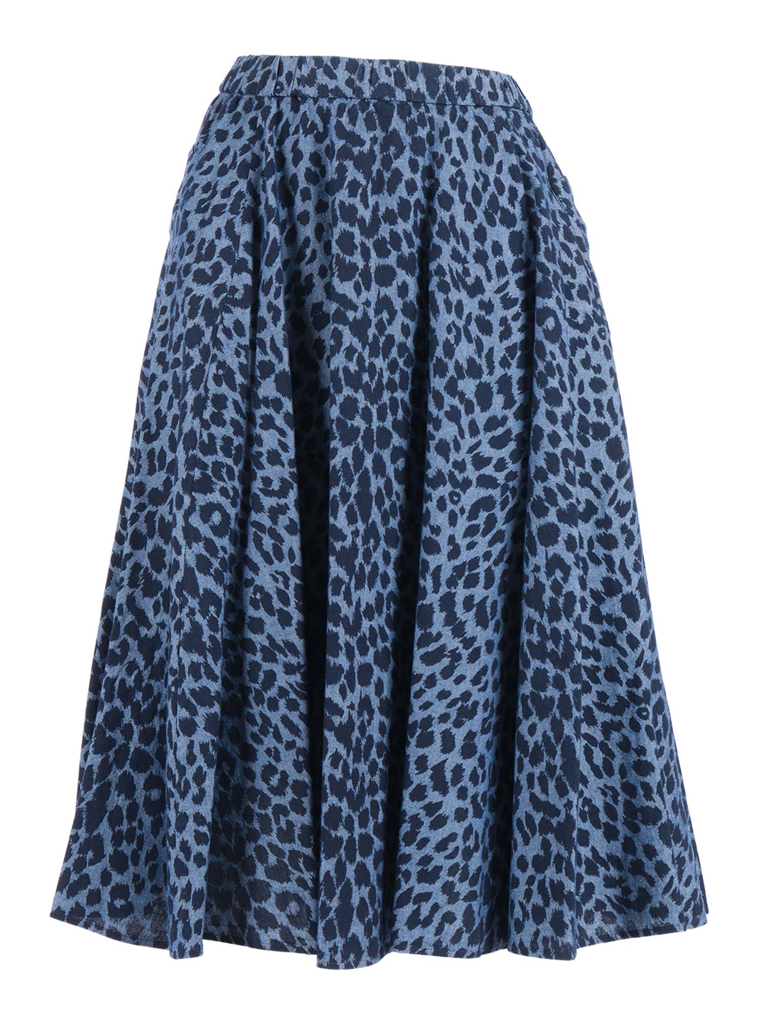 SKIRT Blue Cotton