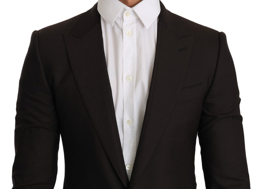 Dolce & Gabbana 100% virgin wool blazer in brown