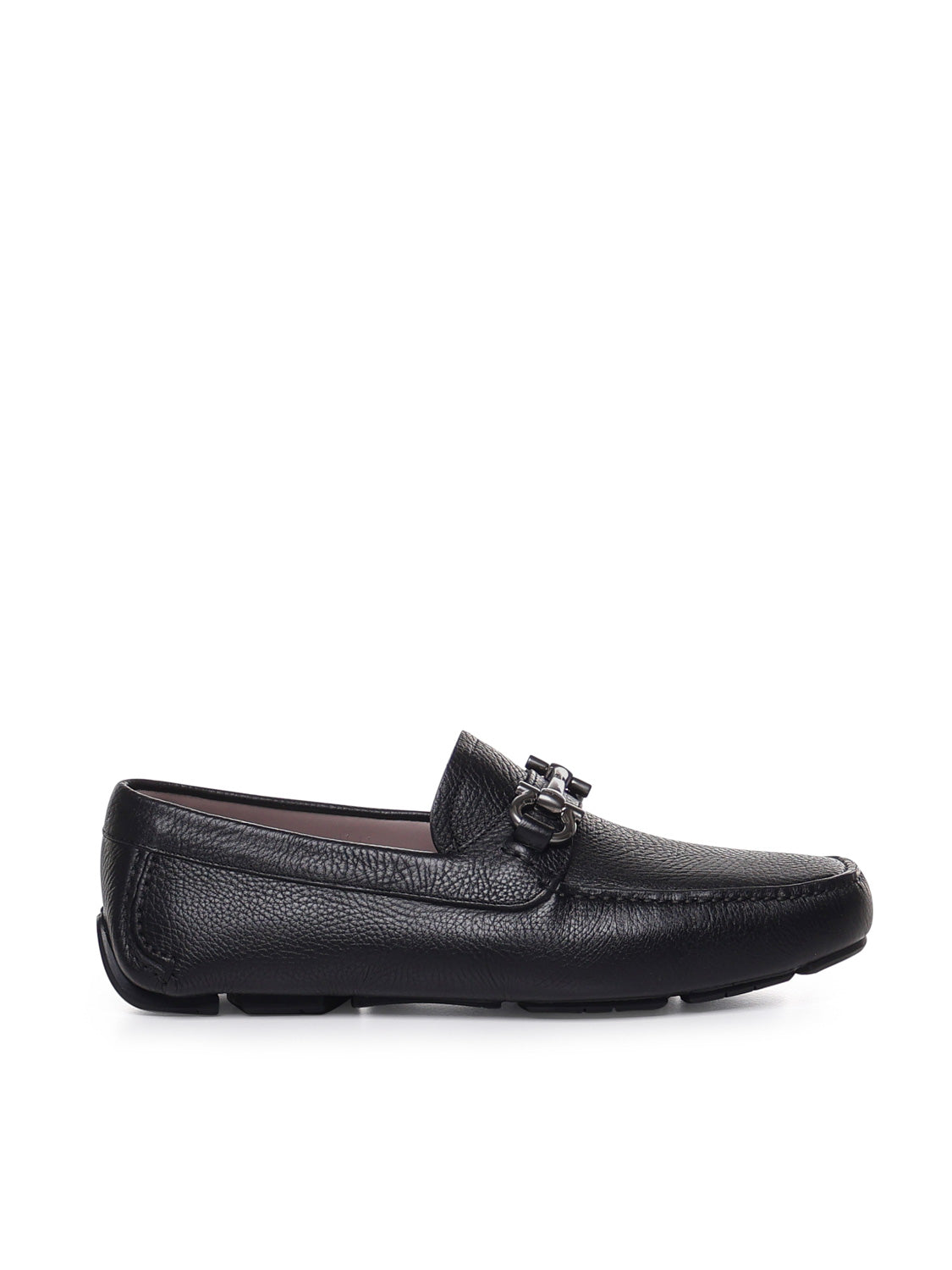 Ferragamo Flat Shoes Black Calfskin