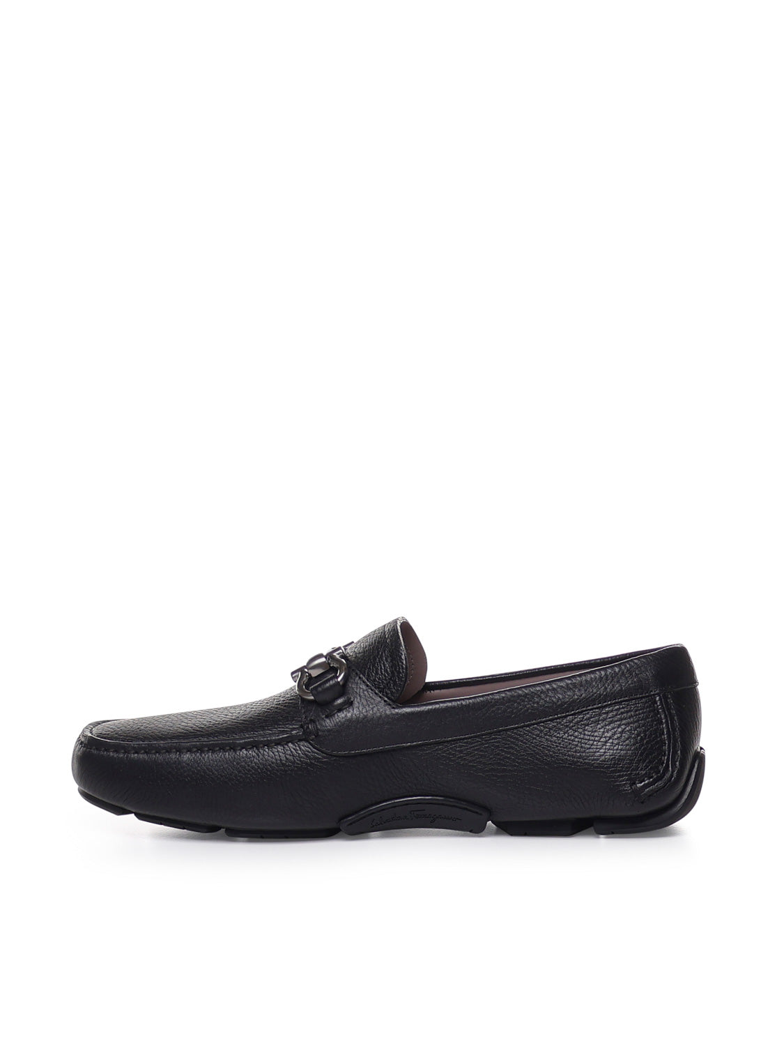 Ferragamo Flat Shoes Black Calfskin