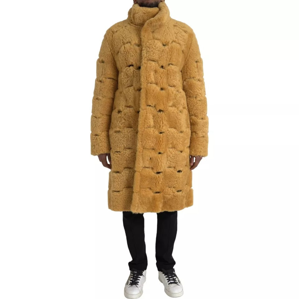 Bottega Veneta 100% Wool coat in yellow