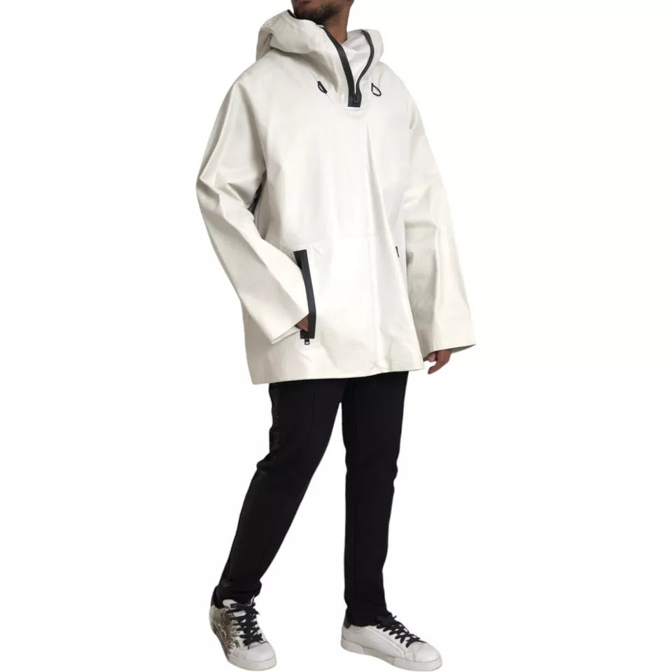 Bottega Veneta 100% Calf Leather raincoat in white — view 3