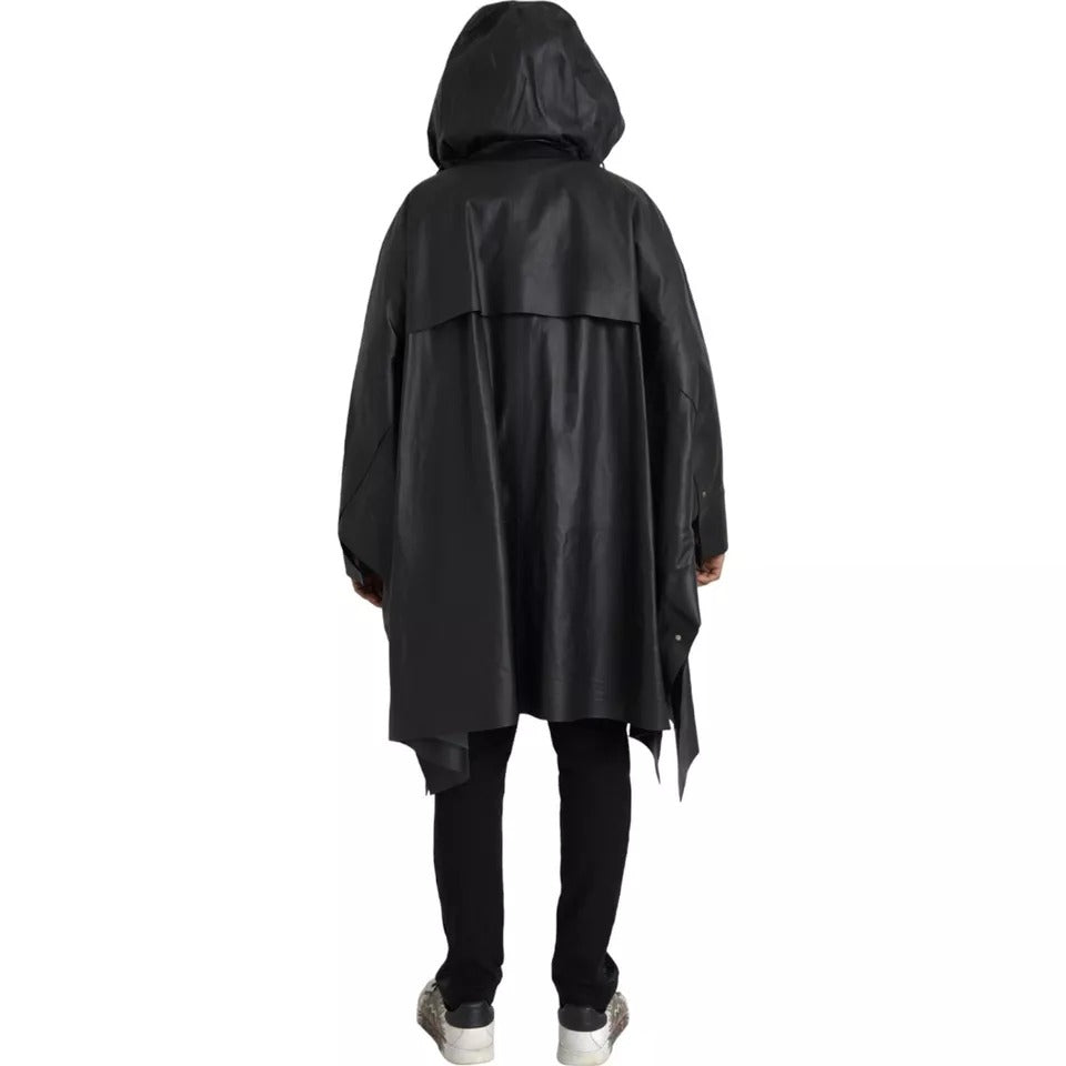 Bottega Veneta 100% Calf Leather trench coat in black — view 4