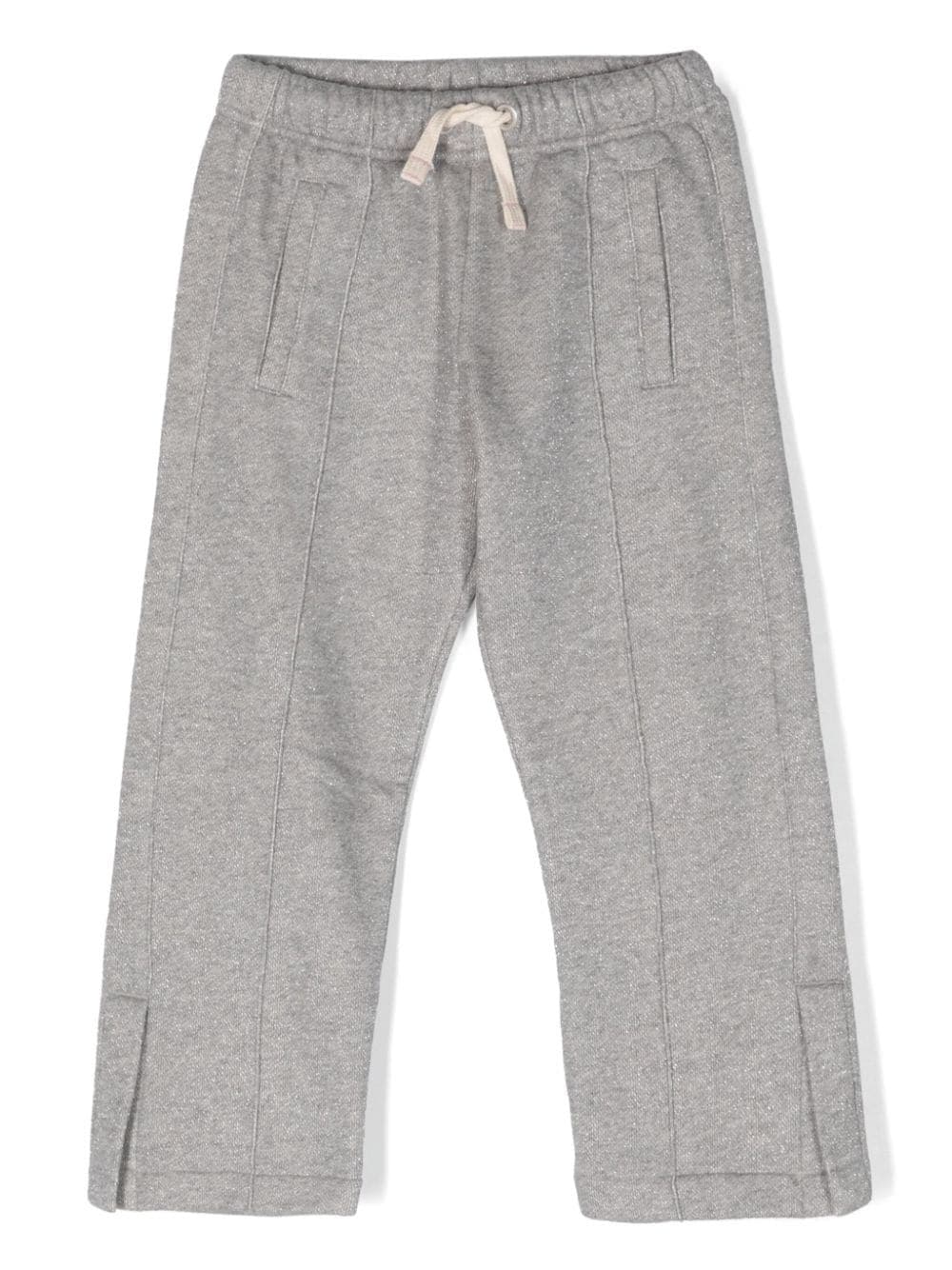 Pa Lurex Wide Leg Sweatpant Grey Pantaloni