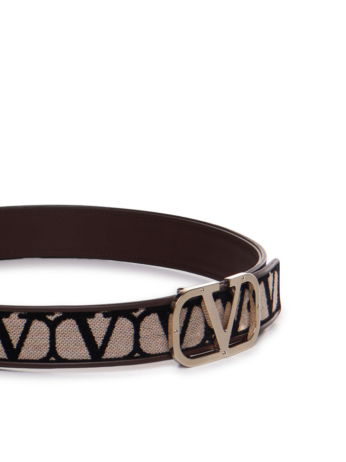 Valentino Garavani Belts Beige, Black Toile Iconographer