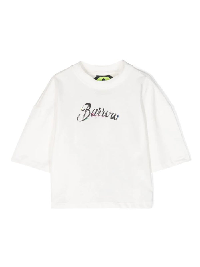 Cropped Jersey T-shirt White Cotton |