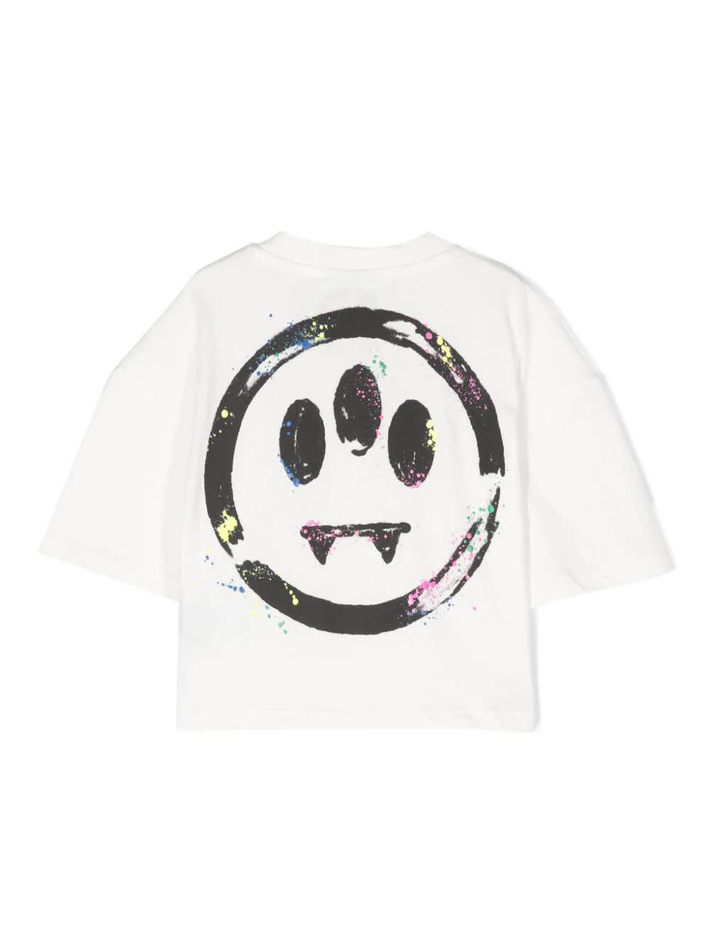 Cropped Jersey T-shirt White Cotton |