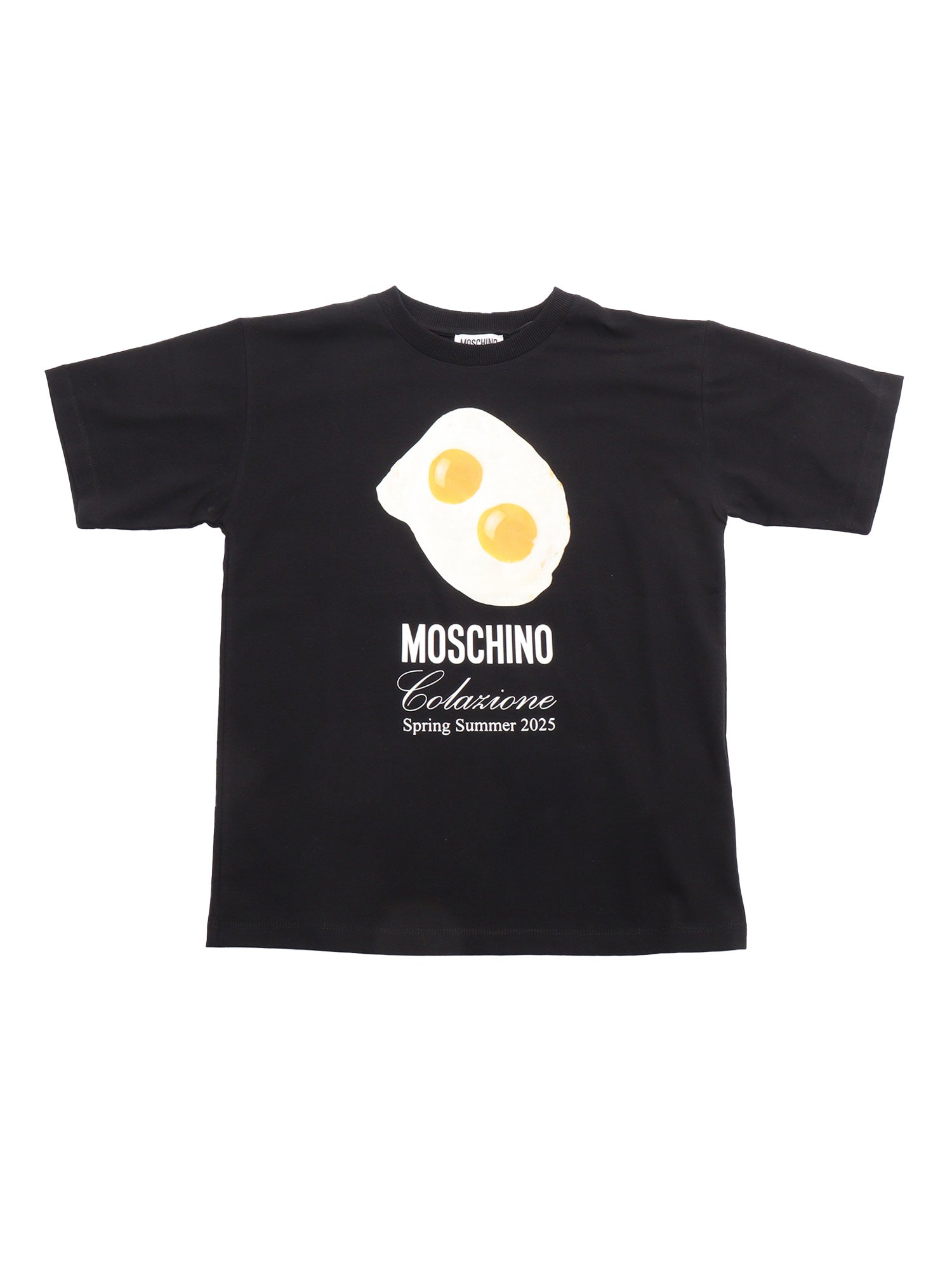 SHORT SLEEVED MAXI T-SHIRT Black Cotton Sleeves