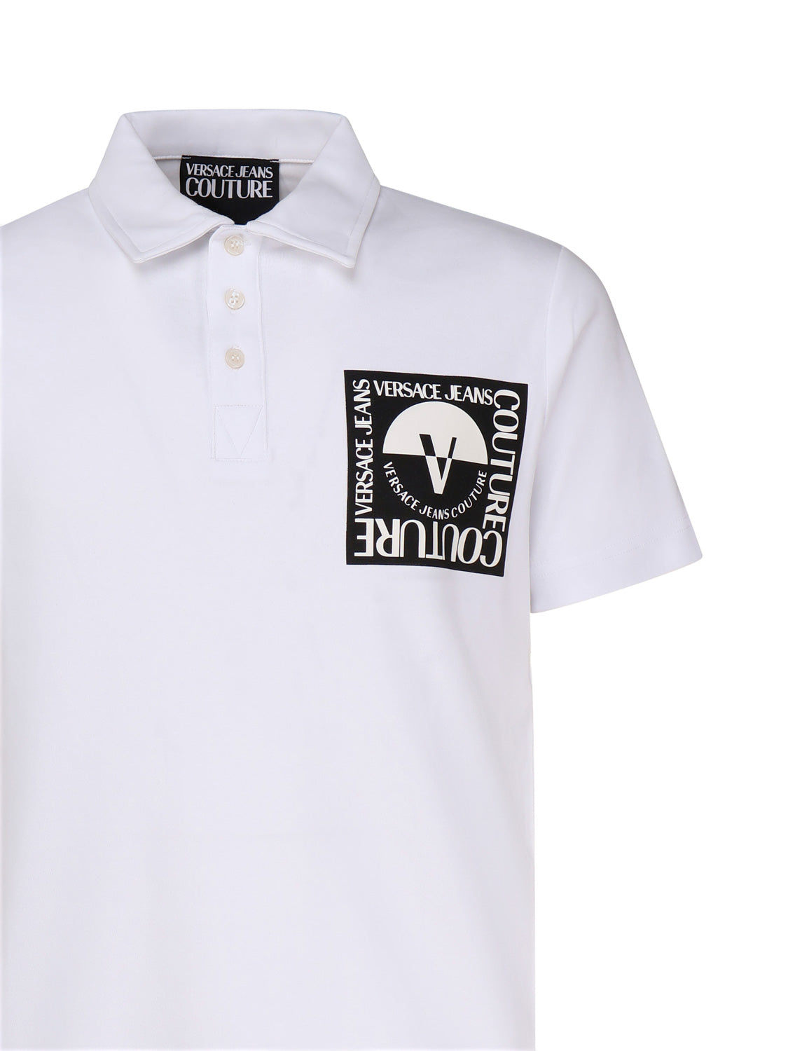 Versace Jeans Couture T-Shirts And Polos White Cotton