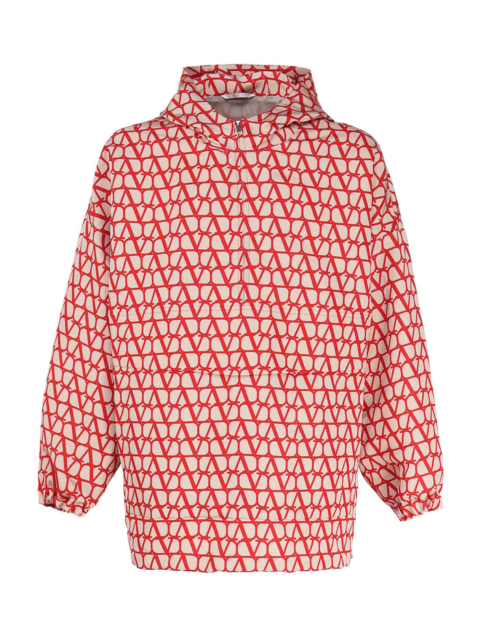Valentino Garavani Coats Red Silk