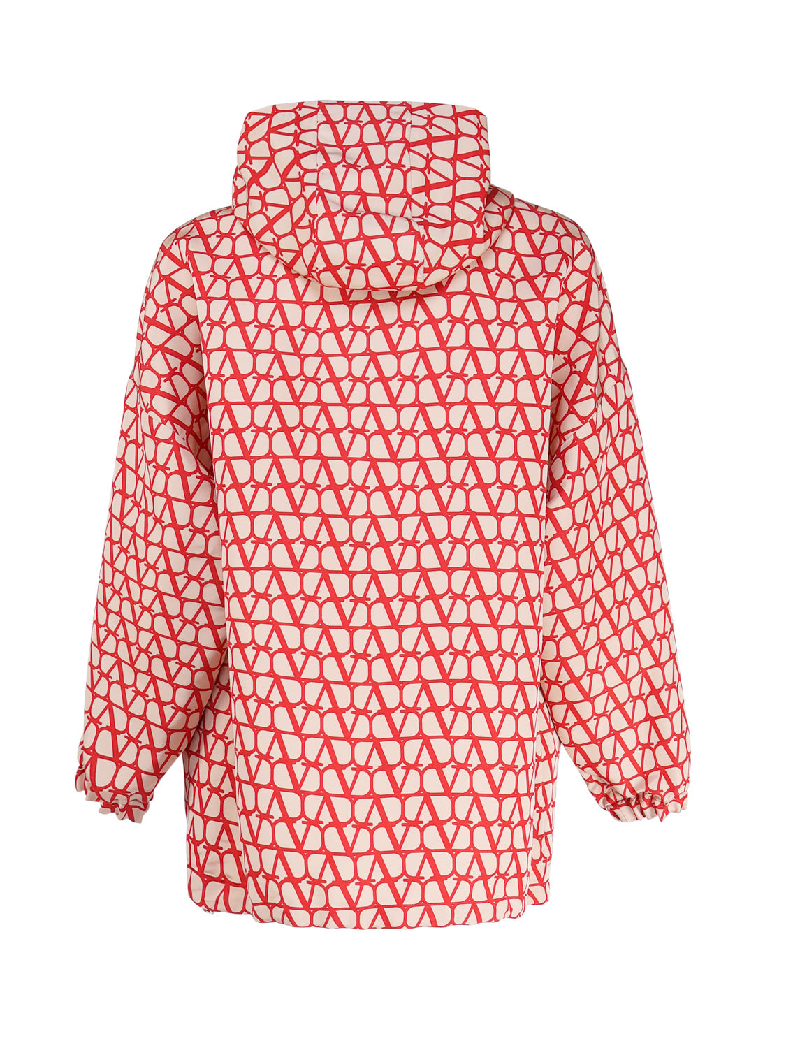 Valentino Garavani Coats Red Silk