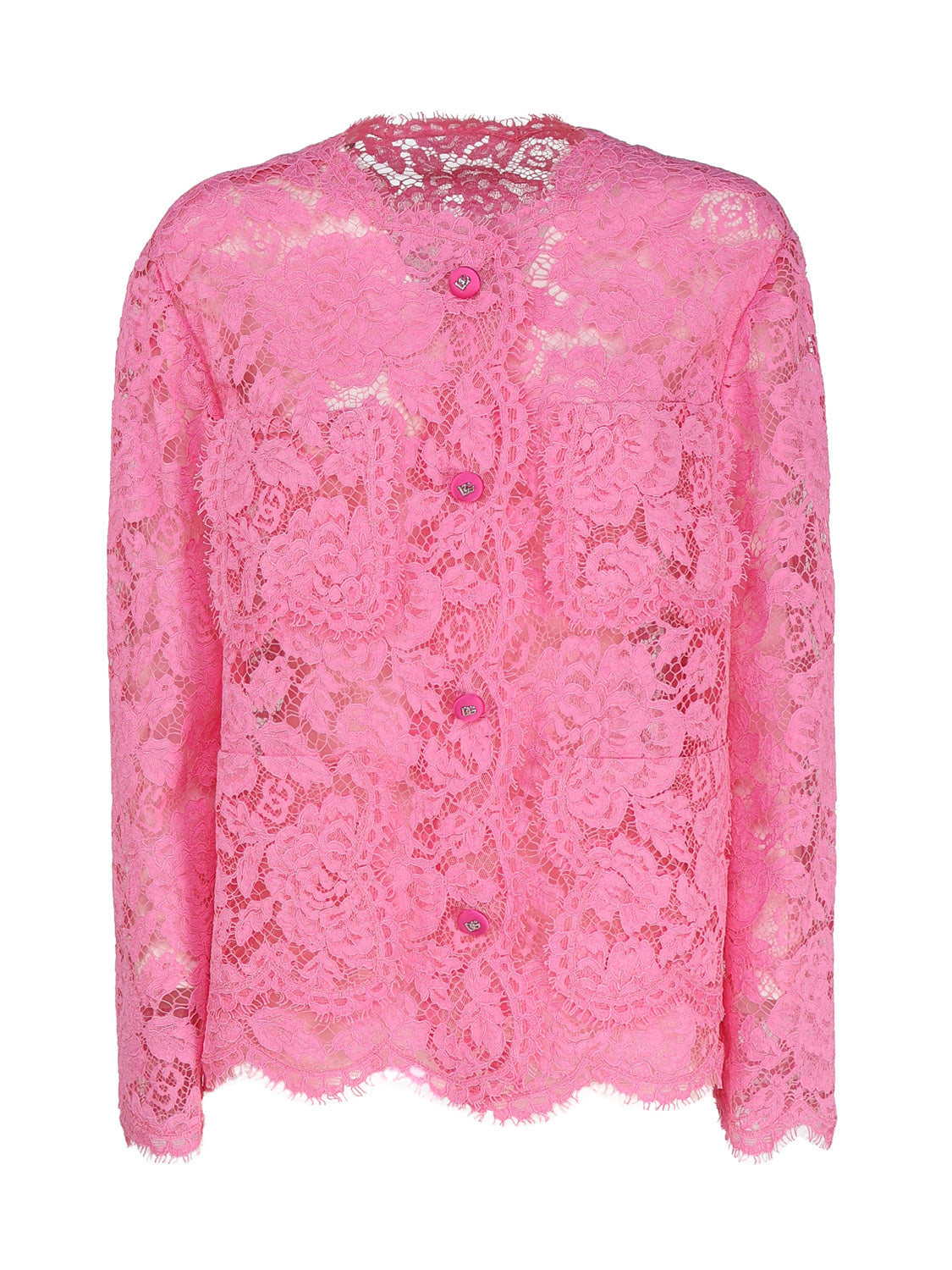 Dolce & Gabbana Jackets Pink Viscose Cotton Polyamide